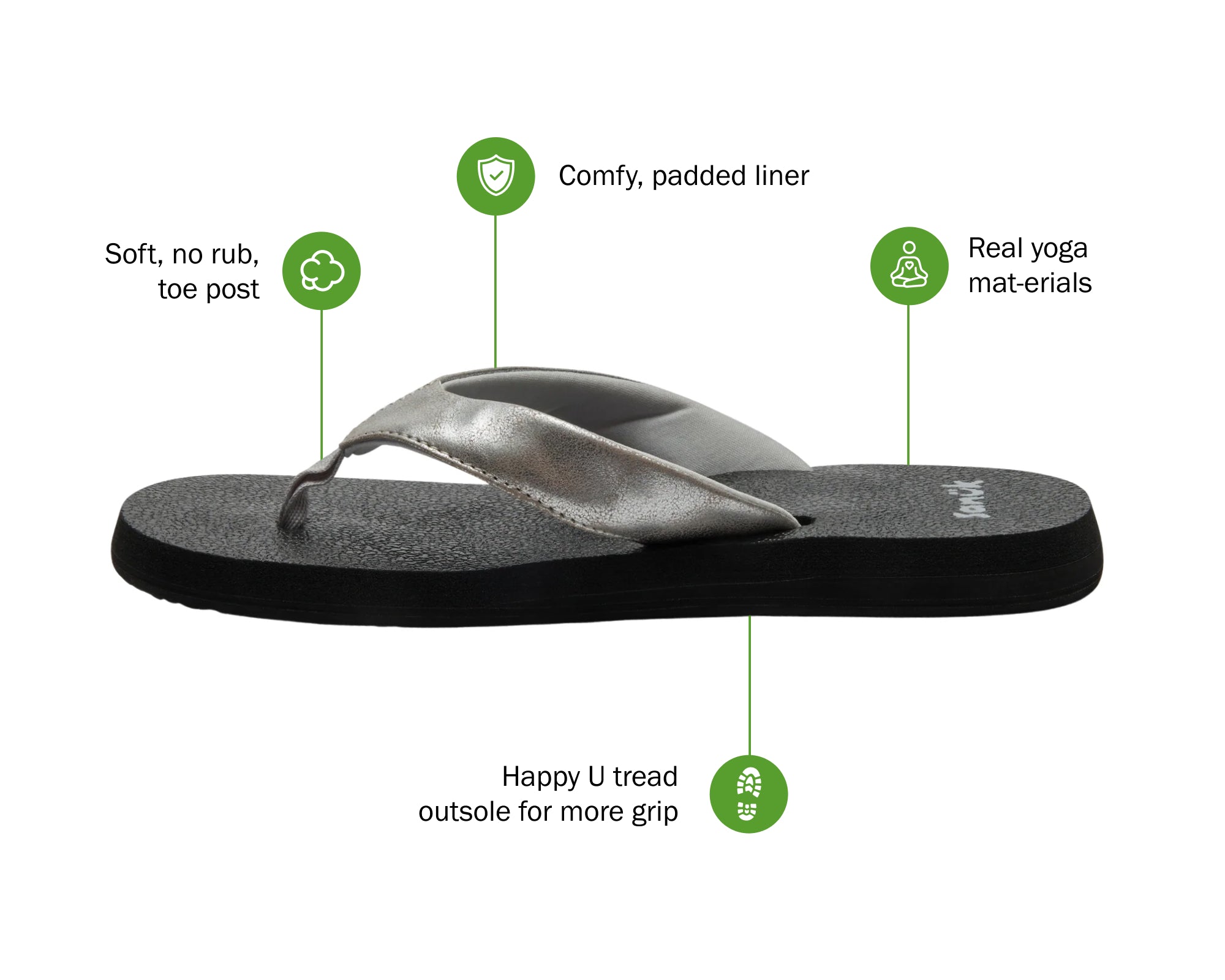 Slipper Mat II Metallic - Women